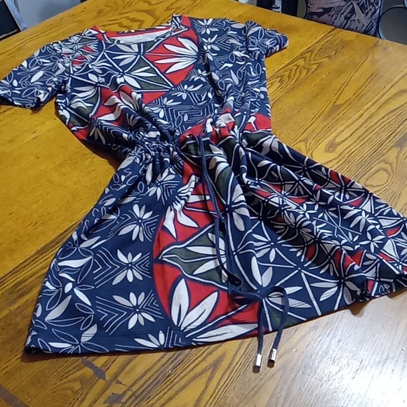 TORY BURCH Womens Dress STRETCH FLORAL FLOWERS  Used Preowned Summer Spring yy - Picture 1 of 9